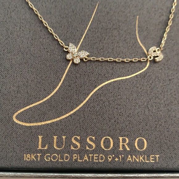 Lussoro 18K gold plated Anklet S initial - Picture 3 of 4
